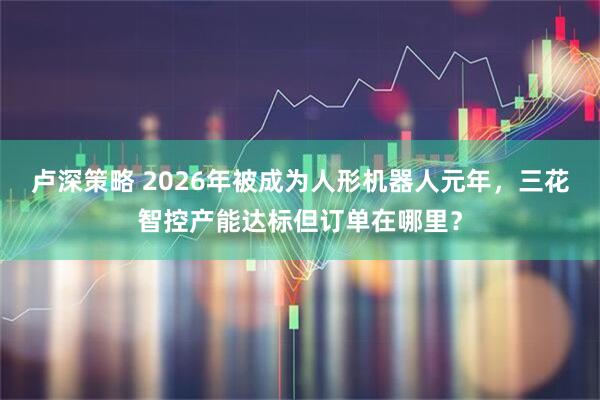 卢深策略 2026年被成为人形机器人元年，三花智控产能达标但订单在哪里？