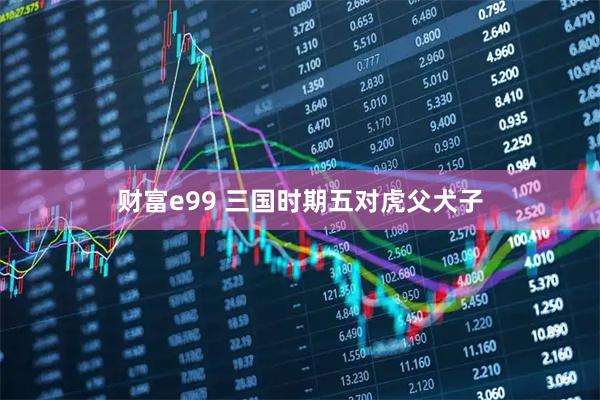 财富e99 三国时期五对虎父犬子